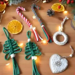 Makramowe ozdoby choinkowe DIY: Upleć magię świąt krok po kroku!