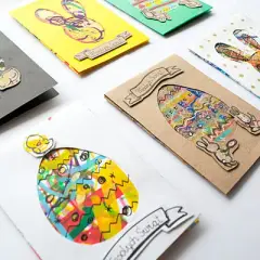 Wielkanocne kartki DIY: Darmowe szablony i instrukcje krok po kroku