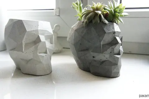 Sukulenty pokochają! Doniczki DIY: beton, glina, recykling i więcej