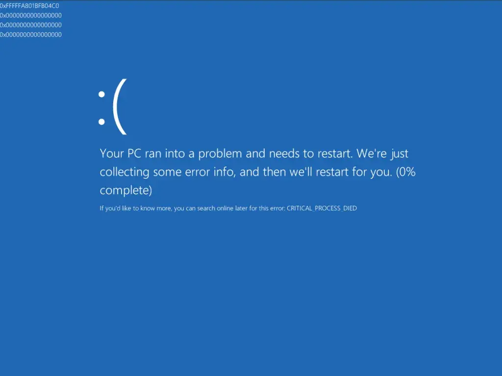 CRITICAL_PROCESS_DIED Windows 10: Napraw błąd krok po kroku!