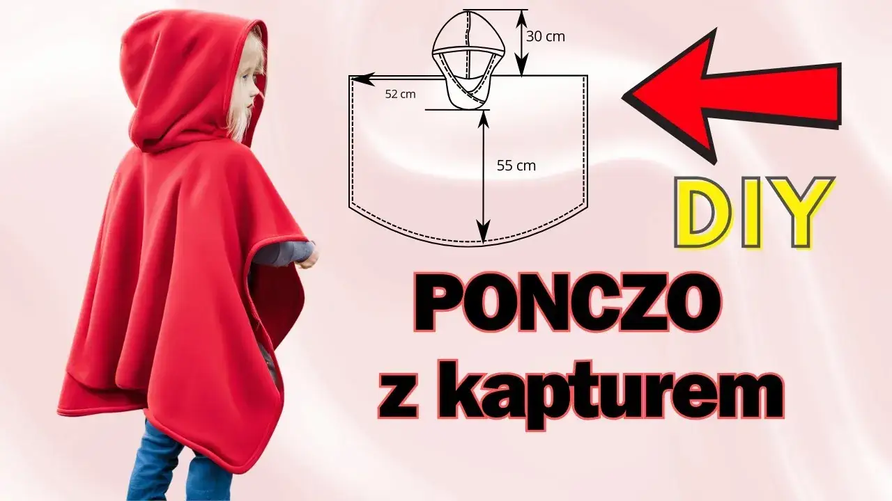 DIY peleryna Czerwonego Kapturka krok po kroku