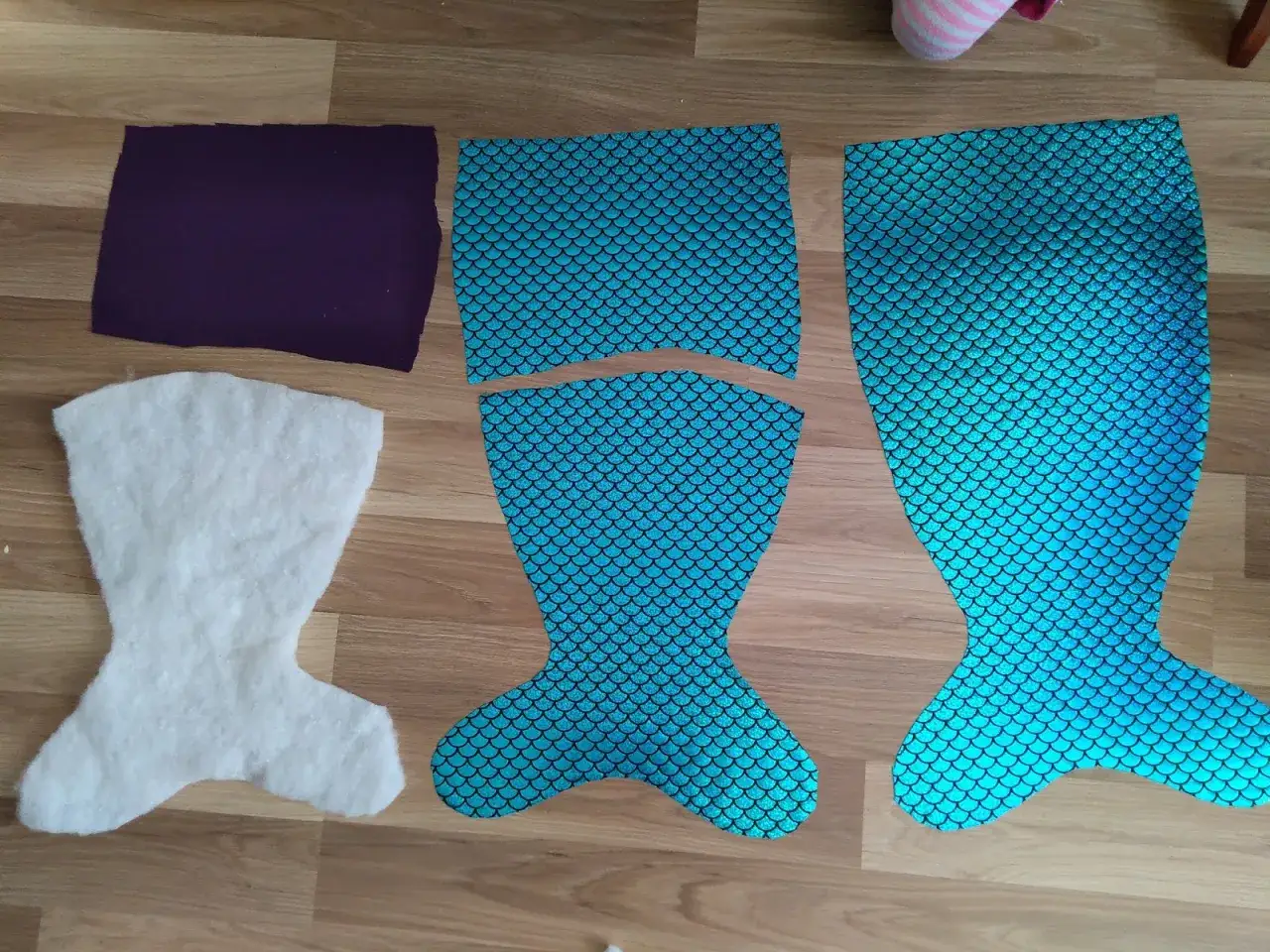 wykrój syreniego ogona diy