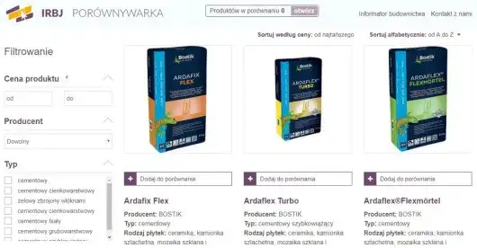 Rodzaje klejów do granitu porównanie