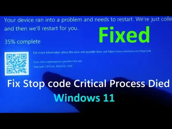 CRITICAL_PROCESS_DIED? Napraw Windows 10/11 krok po kroku!